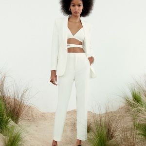 BLACK Zara Satin Waist Effect Pants